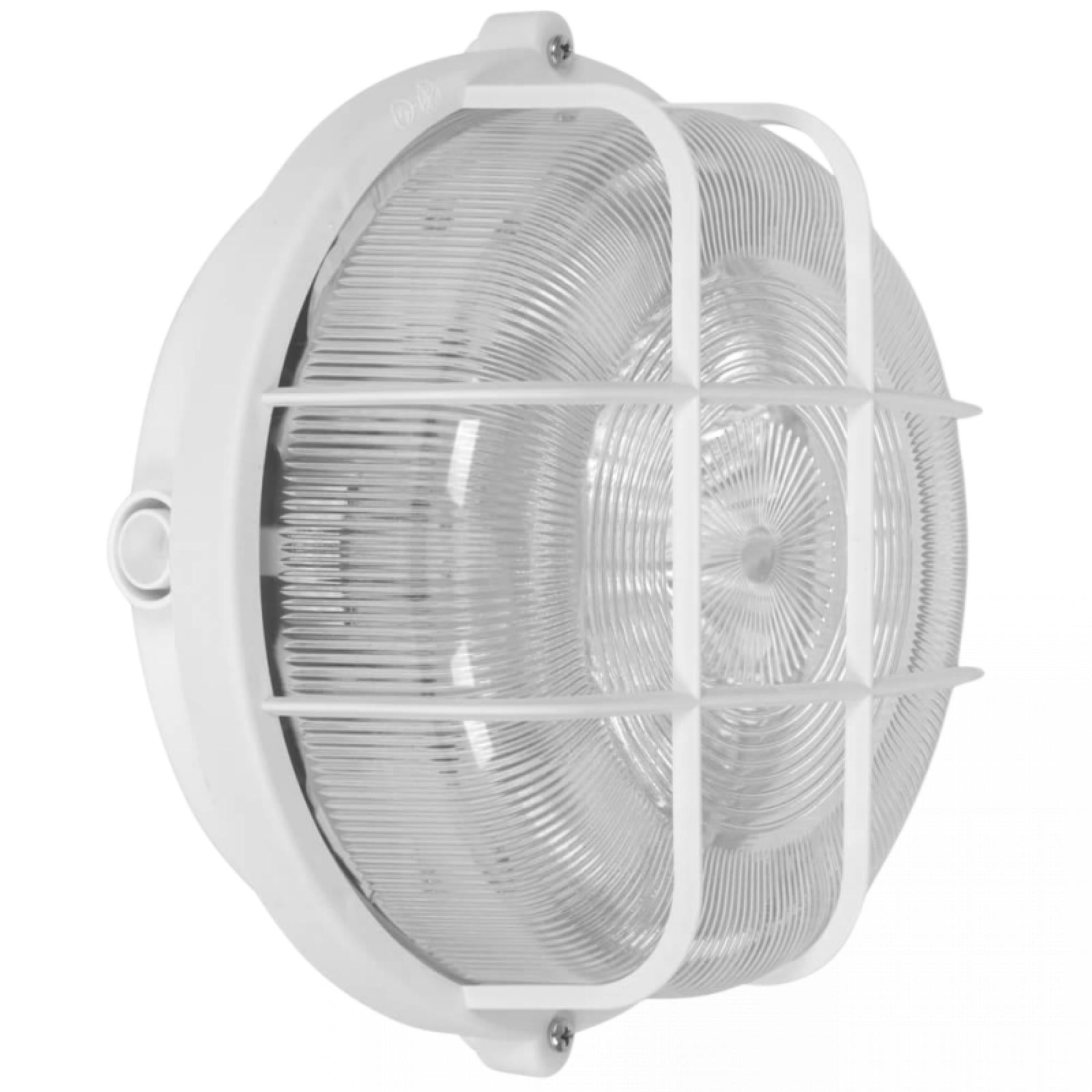LED Kellerleuchte Strukturglas und Schutzkorb Rundleuchte weiß Wandleu – CONCEPTRUN Lichtsysteme