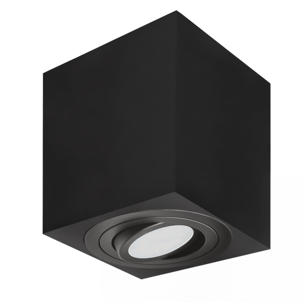 CONCEPTRUN LED Aufbaustrahler 360° schwenkbar eckig schwarz