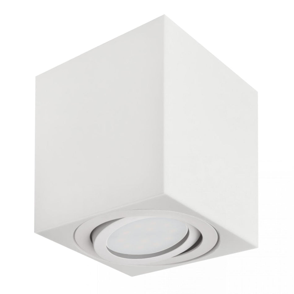 LED Aufbaustrahler 360° schwenkbar eckig weiß