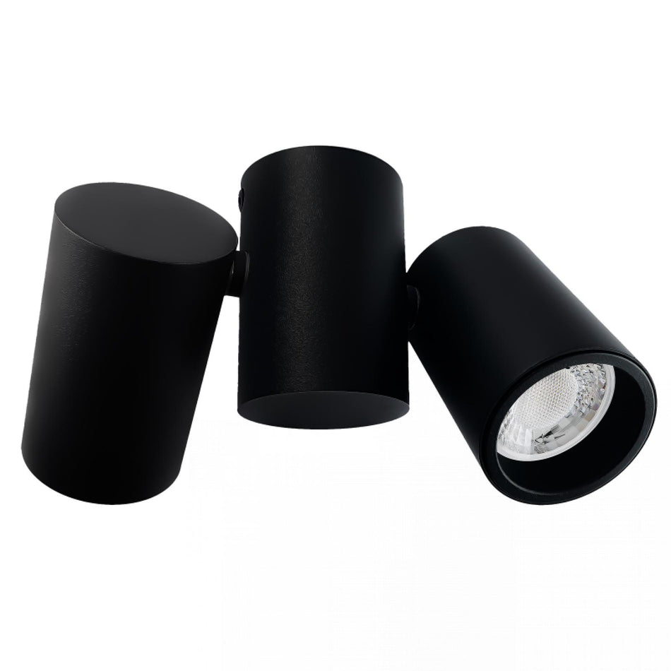 LED Deckenspot 2-flammig schwenkbar Deckenstrahler schwarz