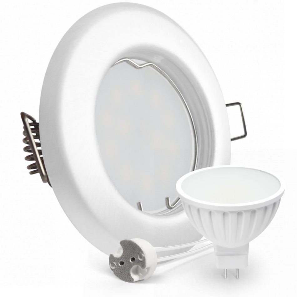 CONCEPTRUN LED Einbaustrahler Spot weiß rund Lochmaß Ø 55mm - 75mm Tiefe 55mm Fassung