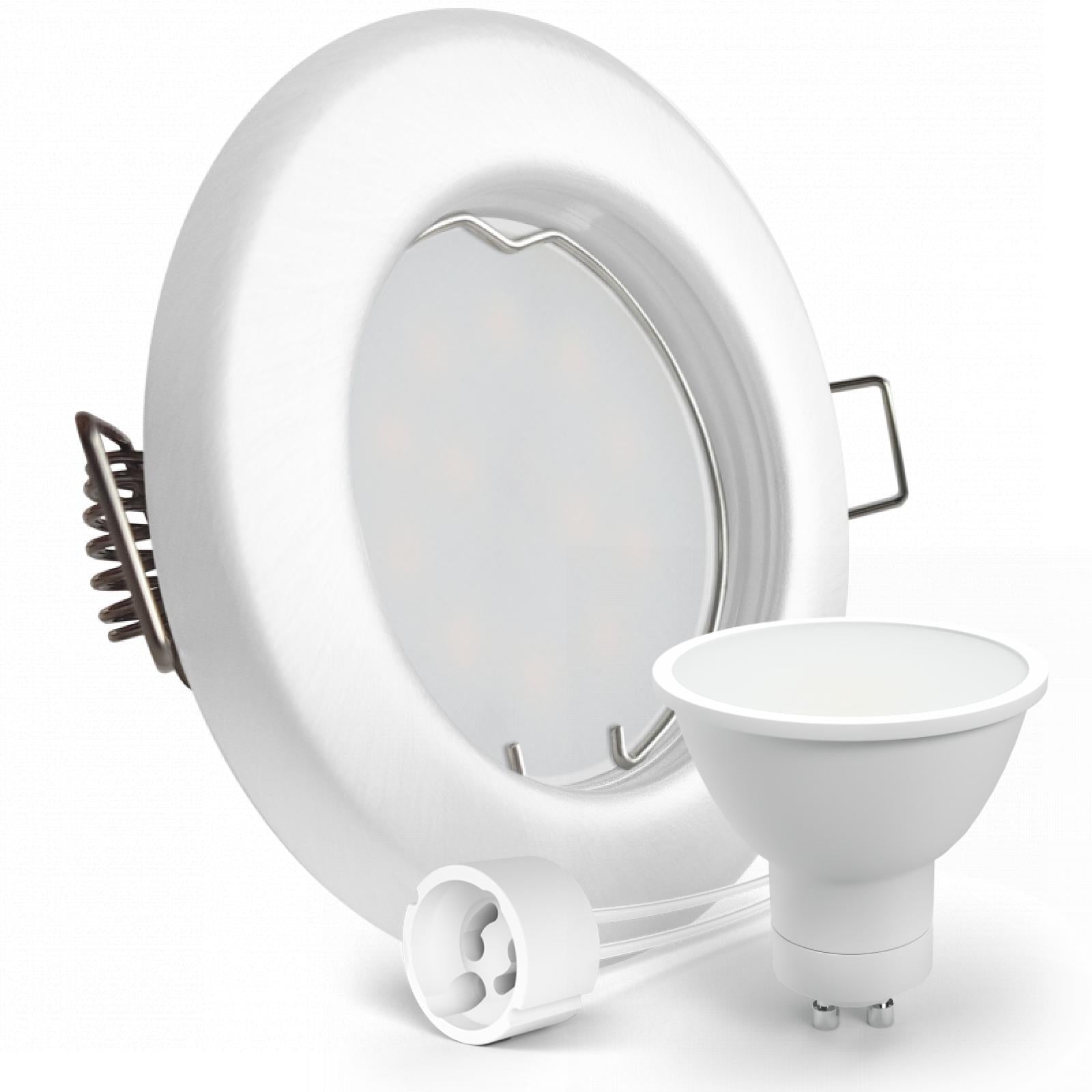 CONCEPTRUN LED Einbaustrahler Spot weiß rund Lochmaß Ø 55mm - 75mm Tiefe 64mm Fassung