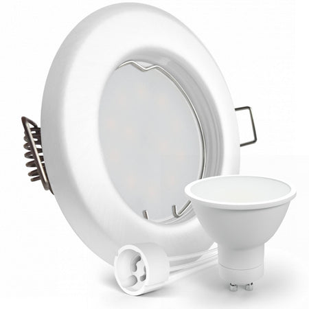 CONCEPTRUN LED Einbaustrahler Spot weiß rund Lochmaß Ø 55mm - 75mm Tiefe 64mm Fassung