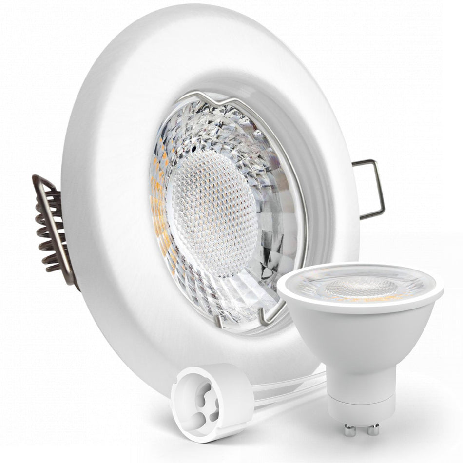 LED Einbaustrahler Spot weiß rund Lochmaß Ø 55mm - 75mm GU10 230V