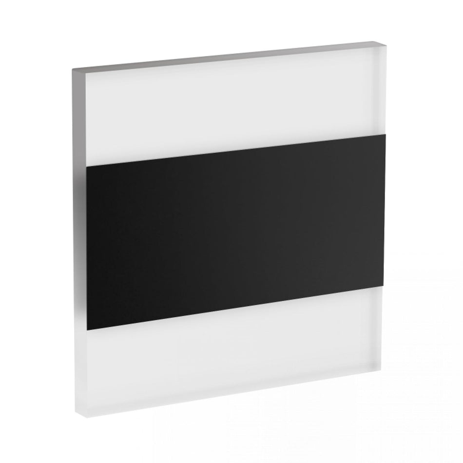 CONCEPTRUN LED Treppenlicht neutralweiß 4000K Unterputz Treppenbeleuchtung indirekte Beleuchtung eckig Stufenleuchte schwarz matt Wandeinbauleuchte 12V