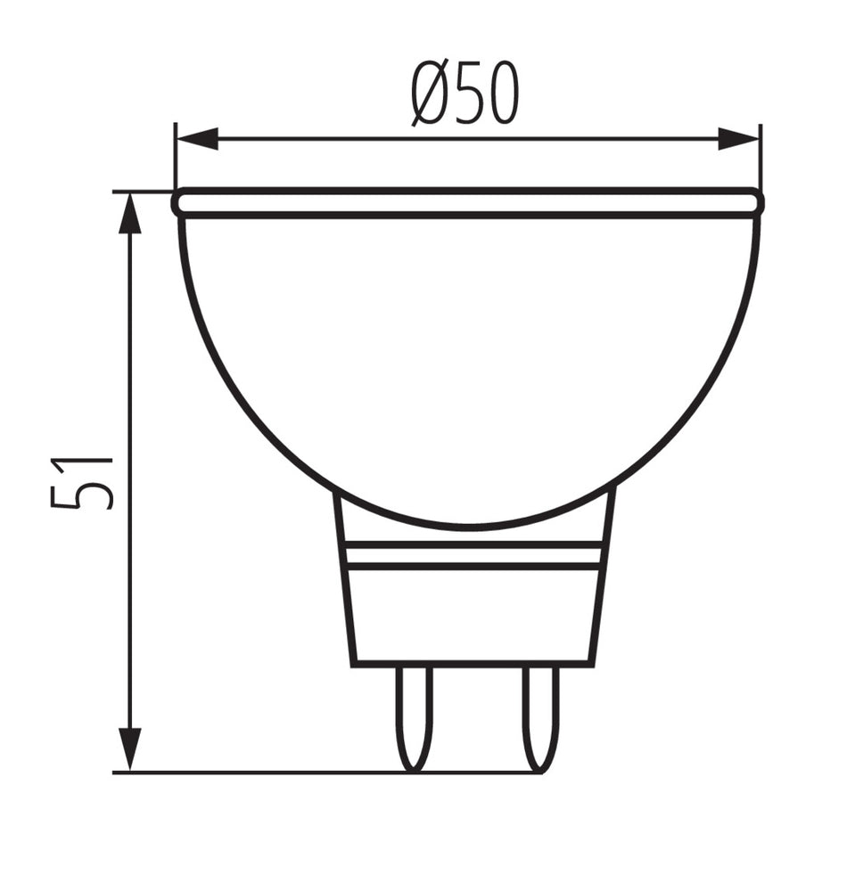 5W LED Leuchtmittel kaltweiß 5300K MR16 12V