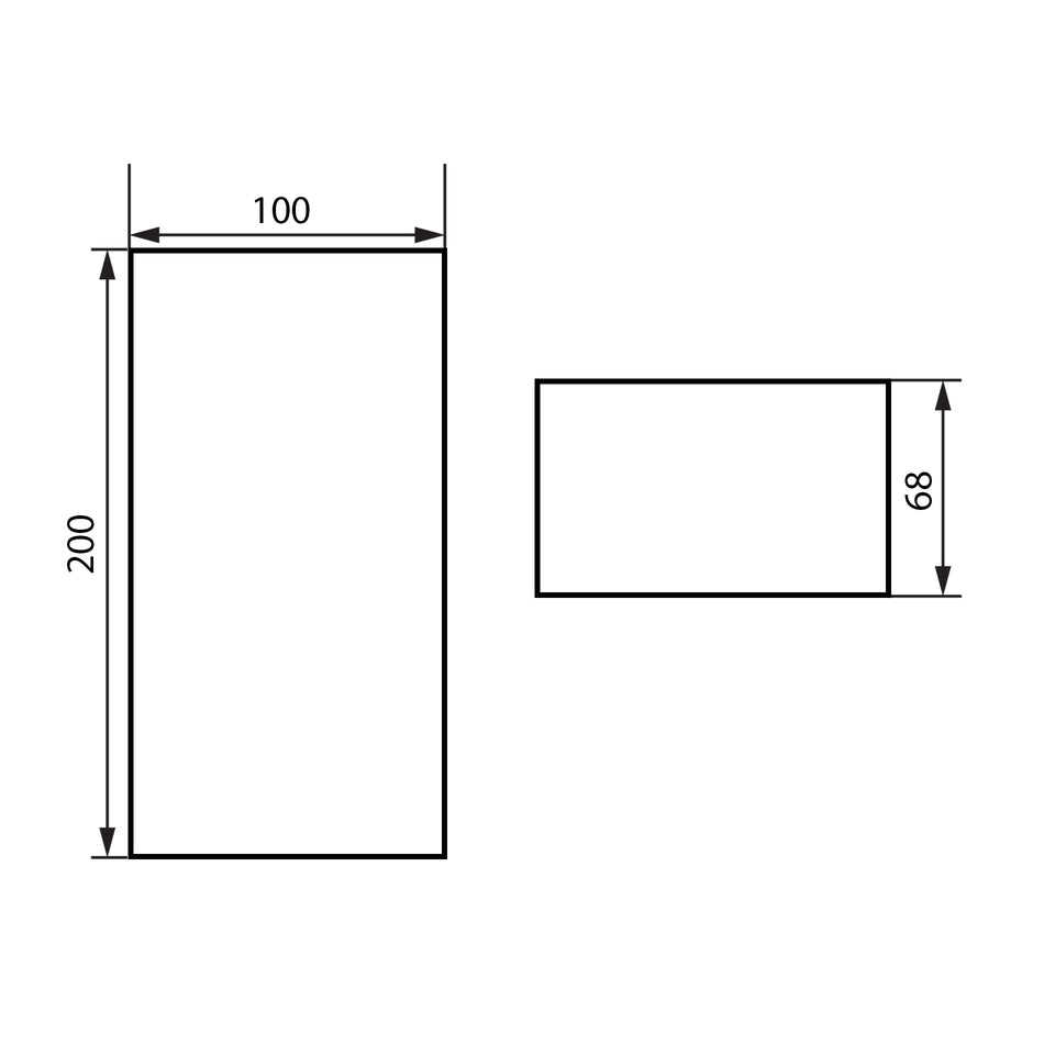 LED Pflasterstein Bodenleuchte Wegeleuchte Bodeneinbauleuchte Außenleuchte 10x20cm warmweiß 3000K IP67 230V