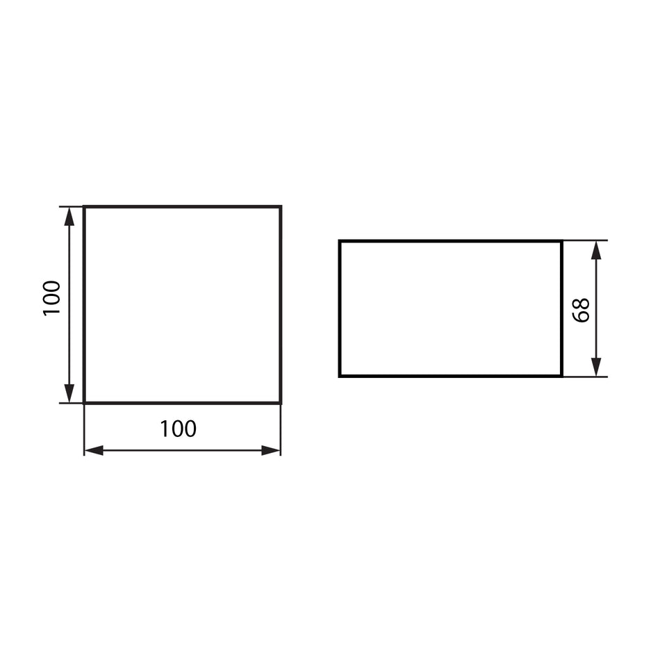 LED Pflasterstein Bodenleuchte Wegeleuchte Bodeneinbauleuchte Außenleuchte 10x10cm warmweiß 3000K IP67 230V
