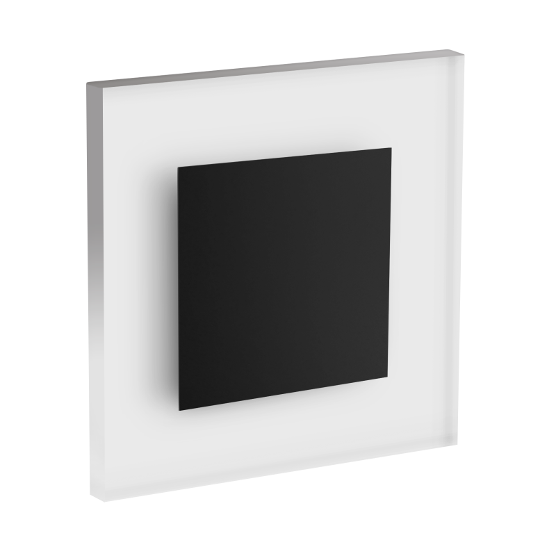 LED Wandeinbaustrahler Treppenlicht Wandeinbauleuchte neutralweiß flach Satinglas quadratisch WB2B 230V