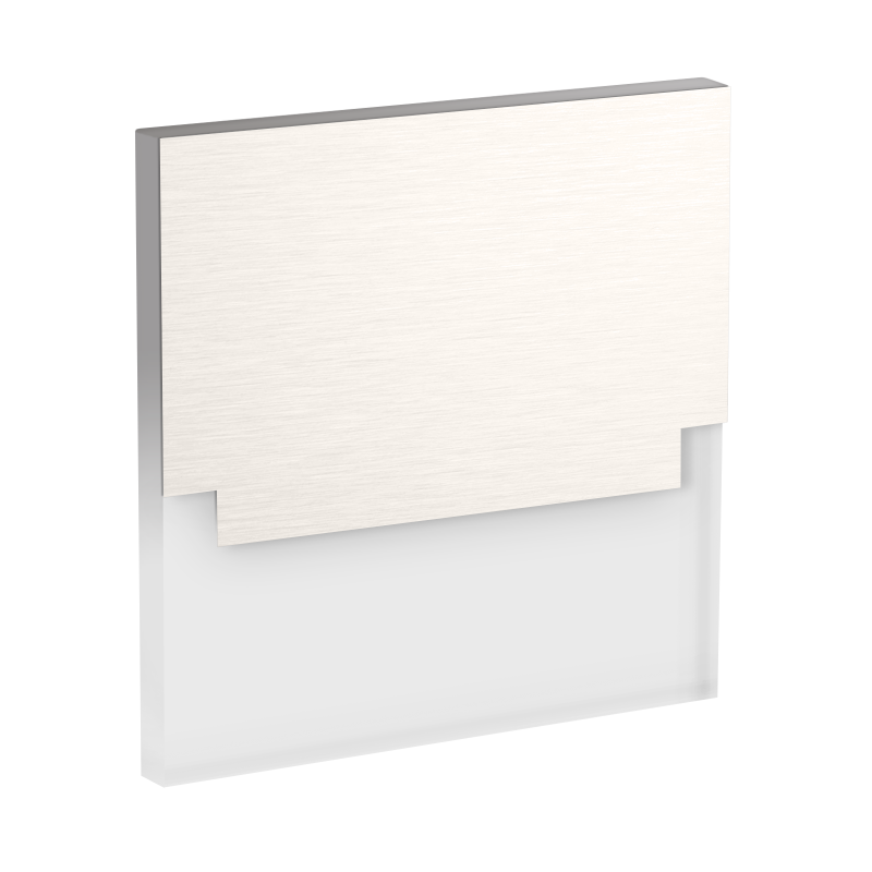 LED Wandeinbaustrahler Treppenlicht Wandeinbauleuchte warmweiß flach Satinglas quadratisch WB3 230V