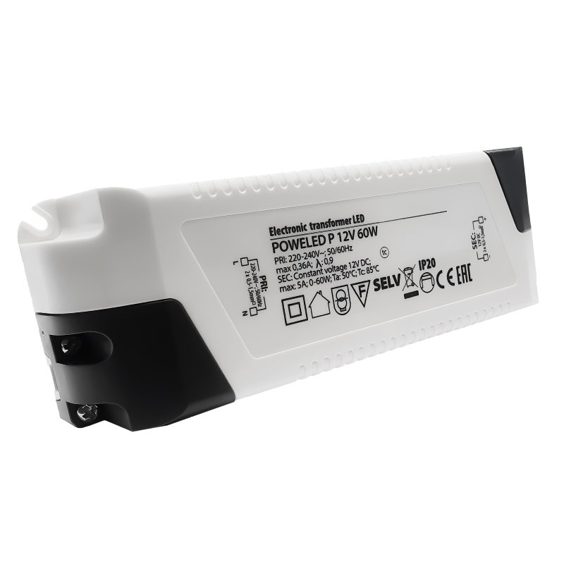 LED Transformator 12V-DC 5A max. 60W Netzteil Treiber Driver Netzgerät