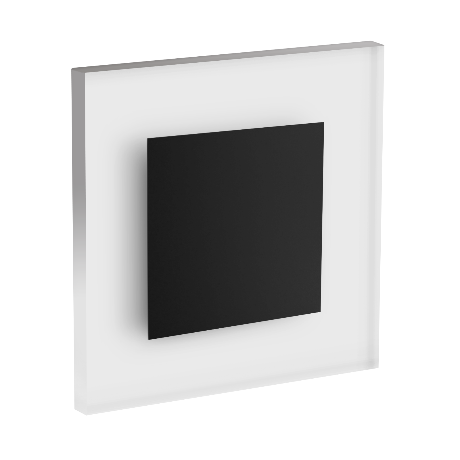 LED Wandeinbaustrahler Treppenlicht Wandeinbauleuchte warmweiß flach Satinglas quadratisch WB1B 12V